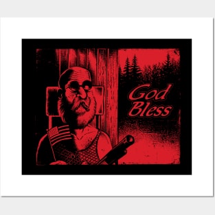 God Bless! Hillbilly with a gun Posters and Art